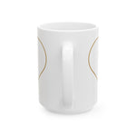 Minimal Line Heart Mug | Ceramic Coffee Cup