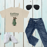 Golfing Is Just Hiking With Anger Issues Shirt - Ash Front View | Our Phoenix Rise