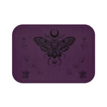 Mystic Moth Bath Mat — Moon & Roses Purple Bathroom Rug