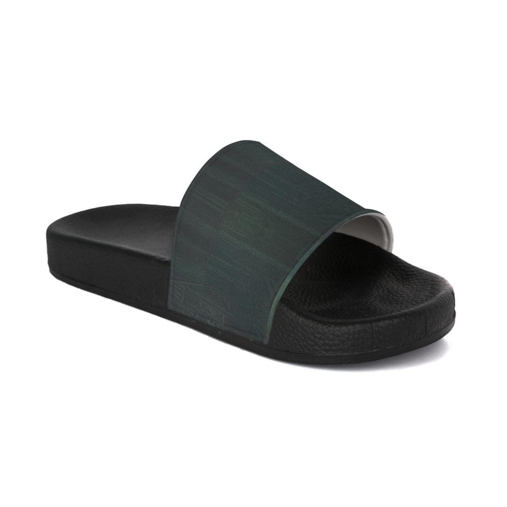 Womens Dark Teal Slide Sandals US 5-12