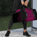 Maroon Abstract Print Duffle Bag - Dual Padded Handles Callout | Our Phoenix Rise