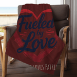 Personalized Couples Throw Blanket - Folded Plush Blanket for Gifting | Our Phoenix Rise
