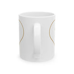 Minimal Line Heart Mug | Ceramic Coffee Cup
