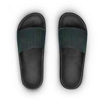 Women's Dark Teal Slide Sandals - Top Down Pair | Our Phoenix Rise