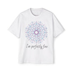 Mandala "I'm Perfectly Fine" Tee — Men's Oversized Graphic T-Shirt