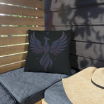 Rising Phoenix Outdoor Pillow - Mystical Patio Decor | Fade-Resistant