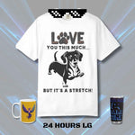 Funny Dachshund T-shirt Love This Much - White Lifestyle Tumbler | Our Phoenix Rise