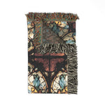 Stained Glass Mosaic Woven Blanket