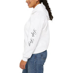 Labrador Retriever Owner Hoodie - Model smiling, casual pose | Our Phoenix Rise