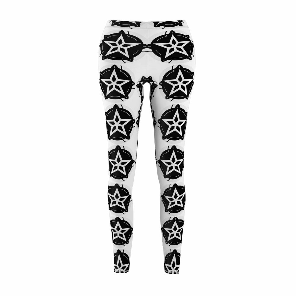 Black Star Pattern Womens Leggings