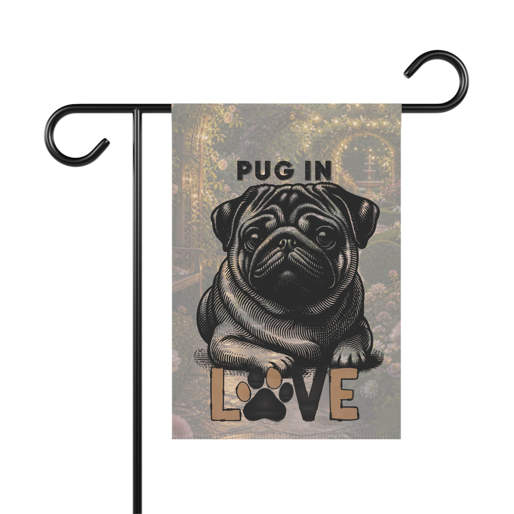 Pug Love Garden Flag