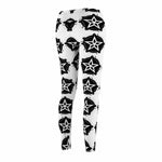 Black Star Pattern Women's Leggings - Back View | Our Phoenix Rise