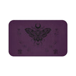 Mystic Moth Bath Mat — Moon & Roses Purple Bathroom Rug
