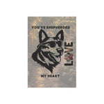 German Shepherd Garden Flag - Closeup of design | Our Phoenix Rise