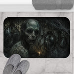 Gothic Skull Bath Mat - Top View of Skull Figure Design | Our Phoenix Rise