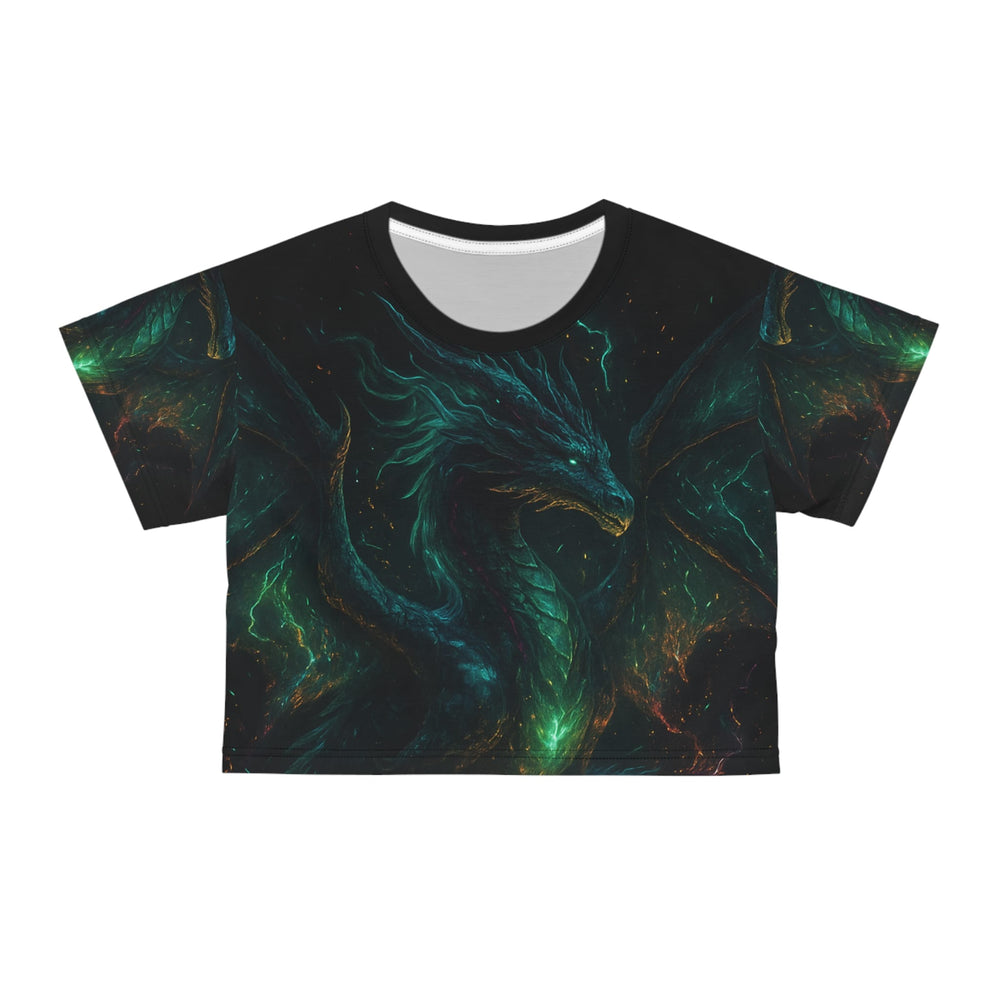 Fantasy Green Dragon Crop Top