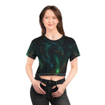 Dark Fantasy Dragon Crop Top - Close Up Dragon Graphic | Our Phoenix Rise