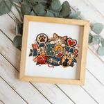1:1 Wooden Framed Decor