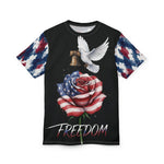 Patriotic Freedom T-Shirt - close up of dove and liberty bell graphic | Our Phoenix Rise