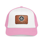 Baseball Cap — Leather Patch “I’m Perfectly Fine” Star Emblem