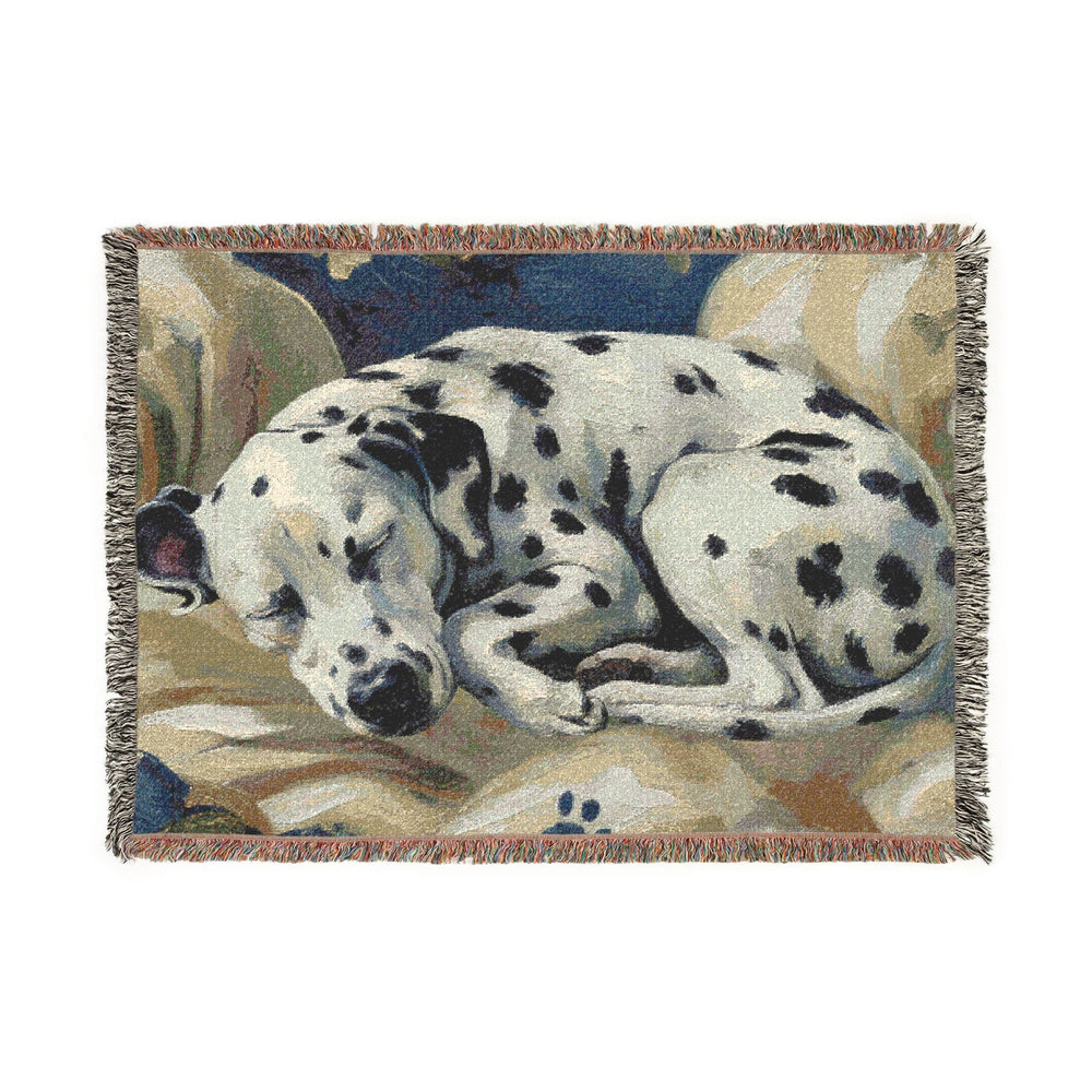 Dalmatian Dog Woven Blanket