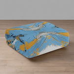 Vibrant Abstract Beach Towel - rolled view | Our Phoenix Rise