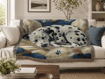 Dalmatian Dog Woven Blanket - Size Comparison Chart for Three Options | Our Phoenix Rise