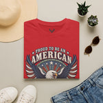 Proud to Be an American T-Shirt - Folded Red | Our Phoenix Rise
