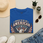 Proud to Be an American T-Shirt - Folded Royal Blue | Our Phoenix Rise