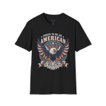 Proud to Be an American T-Shirt - Front View Black | Our Phoenix Rise
