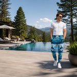 Dolphin Print Athletic Joggers - Seam and Stitching Detail | Our Phoenix Rise