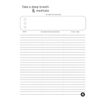 Mindful Yoga Wellness Planner - Take A Deep Breath Exercise Page | Our Phoenix Rise