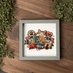 1:1 Wooden Framed Decor
