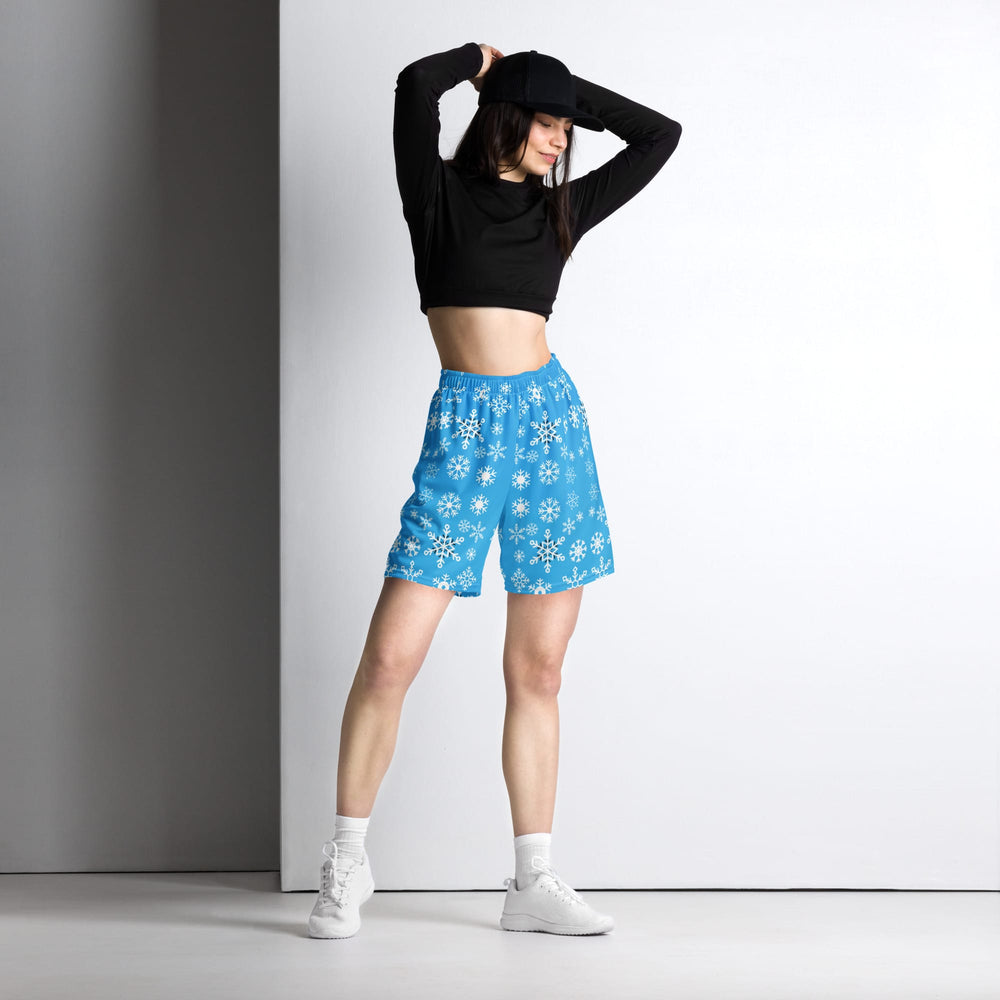 Blue Recycled Mesh Shorts | Unisex Activewear