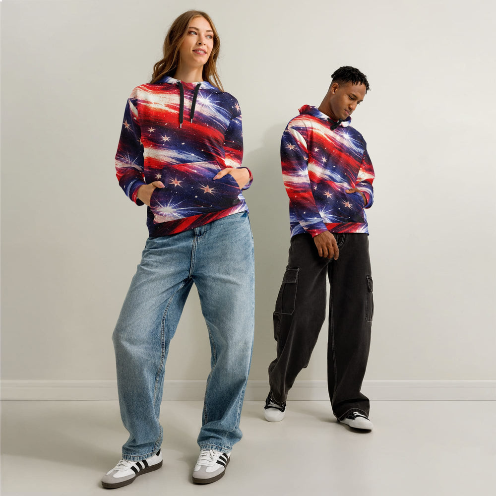 Personalized Americana Galaxy Hoodie