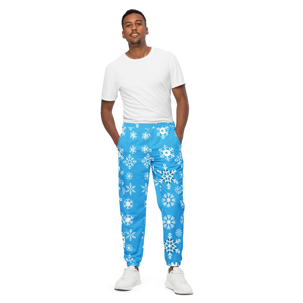 Unisex Snowflake Pattern Track Pants