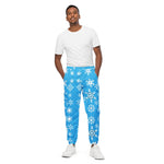 Black Snowflake Pattern Track Pants - Front View - Detail 8 | Our Phoenix Rise