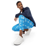 White Snowflake Pattern Track Pants - Front View | Our Phoenix Rise