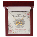 Infinity Heart Necklace for Grandmother - Yellow Gold Lifestyle View | Our Phoenix Rise