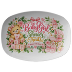 Baby Girl Shower Serving Platter - Flat Design View - Detail 12 | Our Phoenix Rise