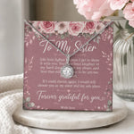 Sentimental Sister Necklace with Card - Lifestyle Mockup | Our Phoenix Rise
