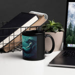 Black Mermaid Coffee Mug - Mystical ocean design | Our Phoenix Rise