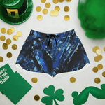 Crystal Shard Blue Athletic Shorts Detailed View 5 | Our Phoenix Rise