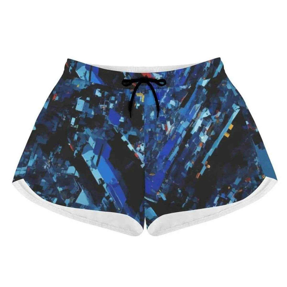 Crystal Shard Blue Athletic Shorts