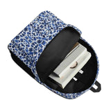 Blue Mosaic Pattern Backpack - Interior view showing spacious main compartment | Our Phoenix Rise