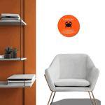 Cancer Zodiac Funny Wood Sign - Displayed in a room with white chair and shelves | Our Phoenix Rise