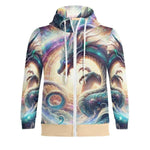 Cosmic Dragon Zip Hoodie - Back view, celestial dragon design | Our Phoenix Rise