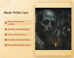 Gothic Skull Bath Mat - Quality Features and Memory Foam Detail | Our Phoenix Rise