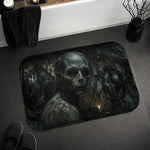Gothic Skull Bath Mat - Styled Scene with Spooky Decor | Our Phoenix Rise