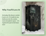 Creepy Skull Monster Shower Curtain style highlights graphic | Our Phoenix Rise